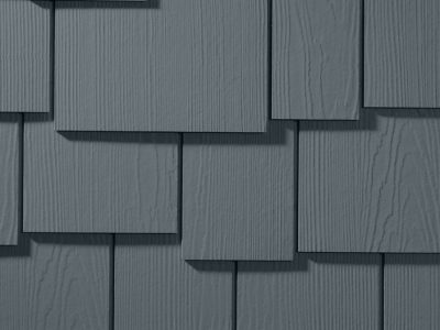 Boothbay Blue Staggered Hardie Shingle